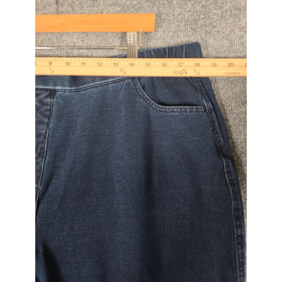 Dream Jeannes by Quacker Factory Embellished Denim Pull On Pants Women XL - Picture 4 of 11